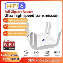 WIFI6路由器AX1800M双频信号放大器Mesh组网千兆扩展器无线中继器