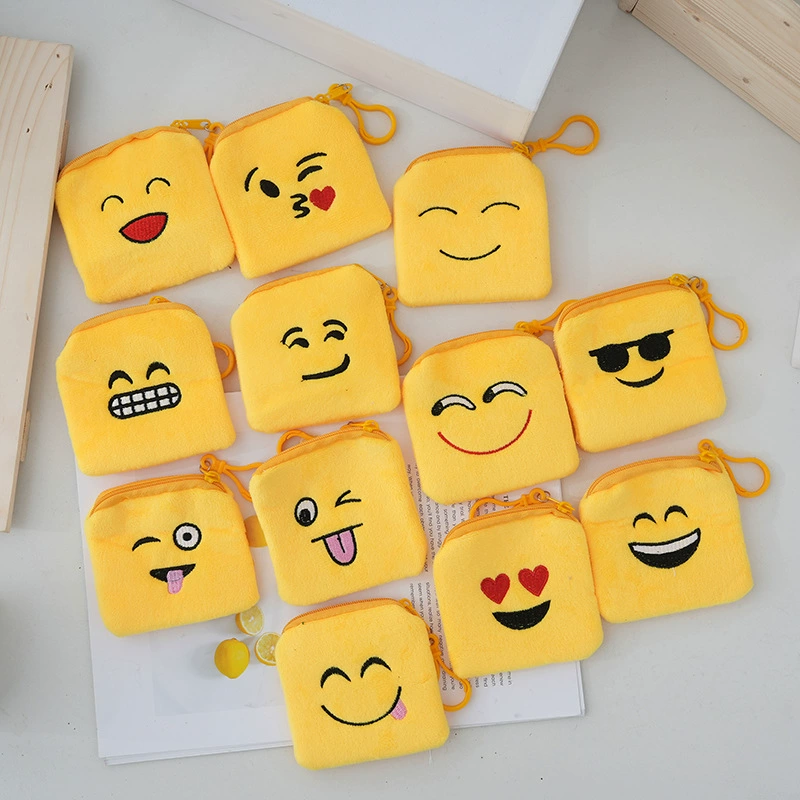 Креативные смайлики Emoji застежка-молния милая универсальная вышивка