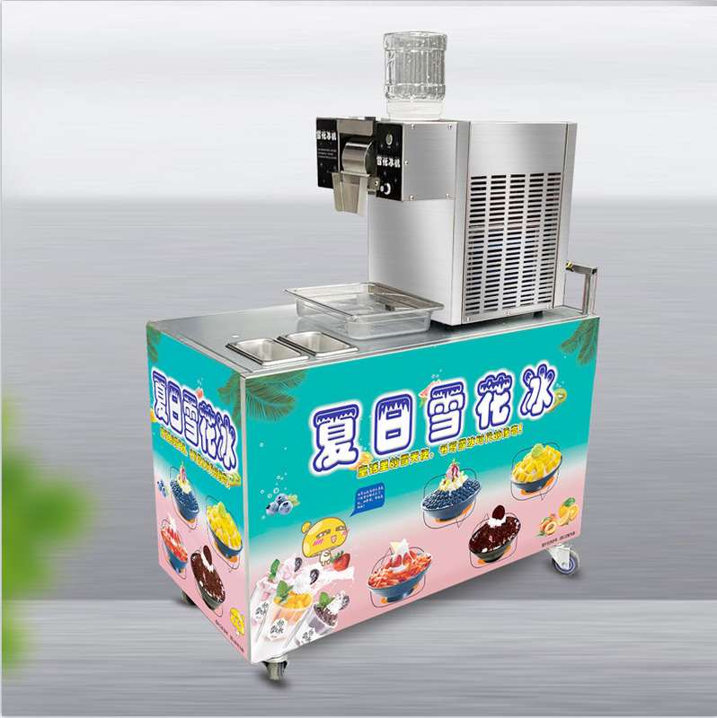 Factory Direct Sales Fully Automatic Snowflake Ice Machine Stall Truck Commercial Continuous Ice Machine Small Ice Machine for Milk Tea Shop