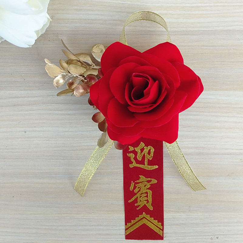 Ramillete de boda, celebración de boda, suministros para novios, padre, madre, padrinos de boda, damas de honor, familia, conjunto completo de flores únicas hechas a mano