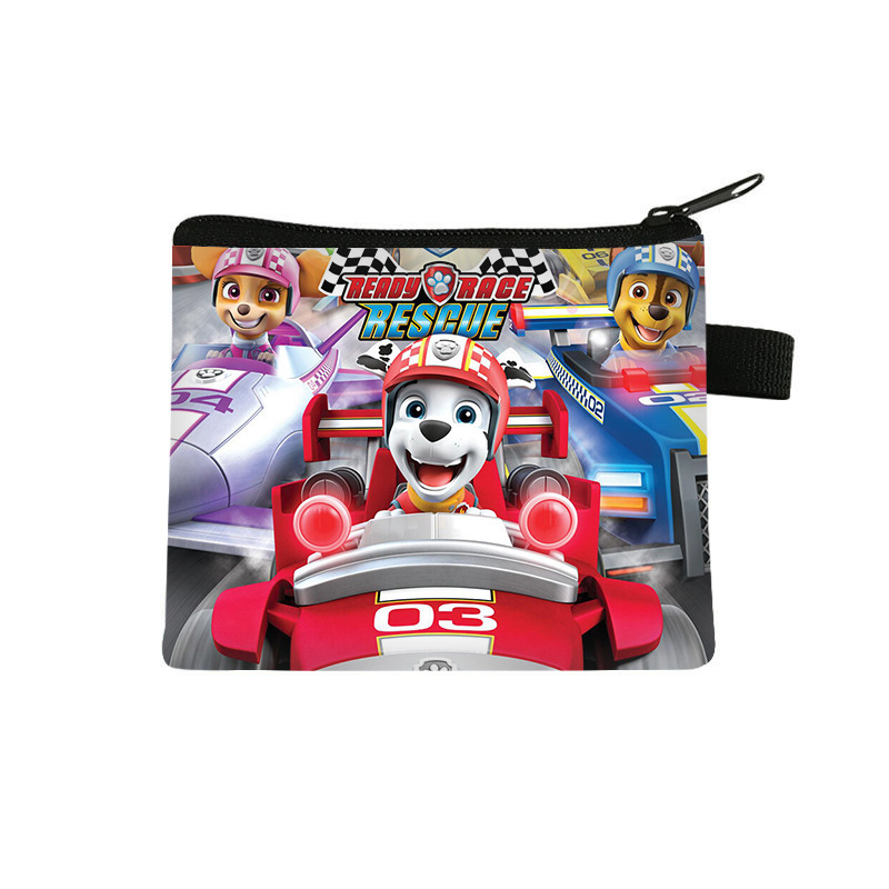2023汪汪チーム立功児童大小銭入れアニメかわいいカードバッグジッパーポリエステル収納袋バッグ|undefined