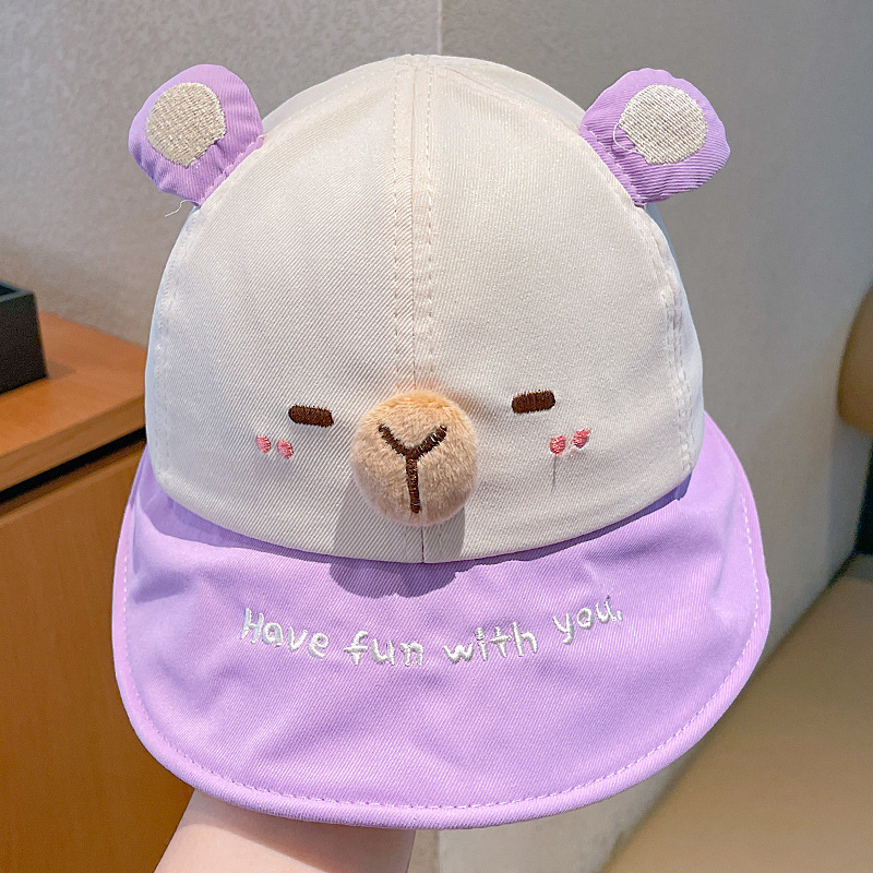 Sombreros para niños Kapibara de dibujos animados sombreros de lengua de pato 2025 nuevos sombreros de verano para niños y niñas sombreros de béisbol