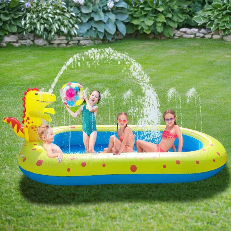 Водный надувной динозавр для игры в воде, водная горка, бассейн, игрушка