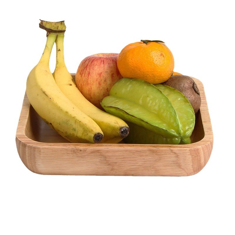 Suministro directo de fábrica de cuencos de madera cuadrados de madera maciza