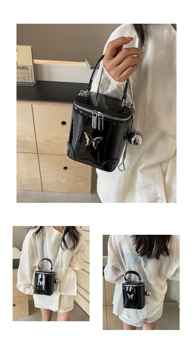 Exquisite fashionable handbag for women, new stylish high gloss solid color shoulder bag, high-quality and versatile_voghion.com