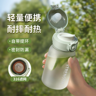 Water Cup Women's High-value Portable Summer School Special Anti-drop High Temperature Plastic Cup Children's Handicraft Cup