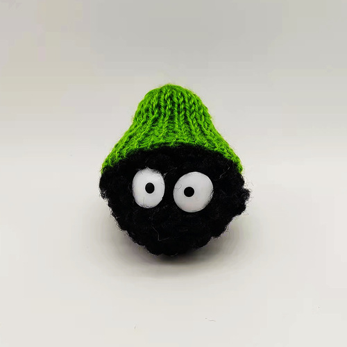 Crocs small briquettes keychain plush pendant cartoon knitted wool hat accessories mobile phone case DIY accessories