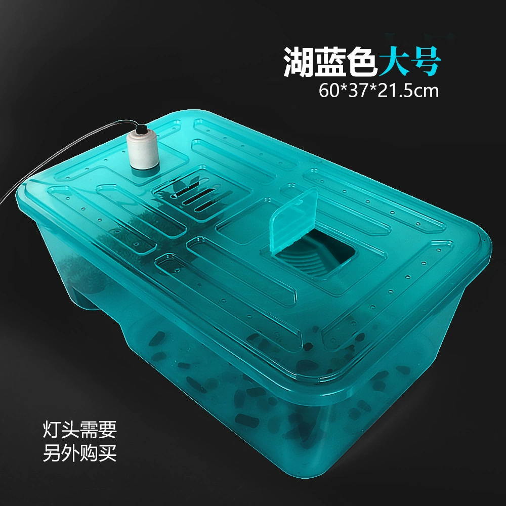 Номо большой с покрывайте озеро синий резервуар черепахи с скалолазом