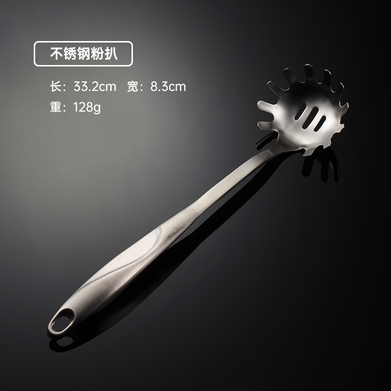 304ステンレスの鍋のシャベルのスプーンはスプーンを漏らして料理の道具の中空の柄の鍋のシャベルのマーメイドの料理の台所用品の家庭用のスプーンを厚くします。|undefined