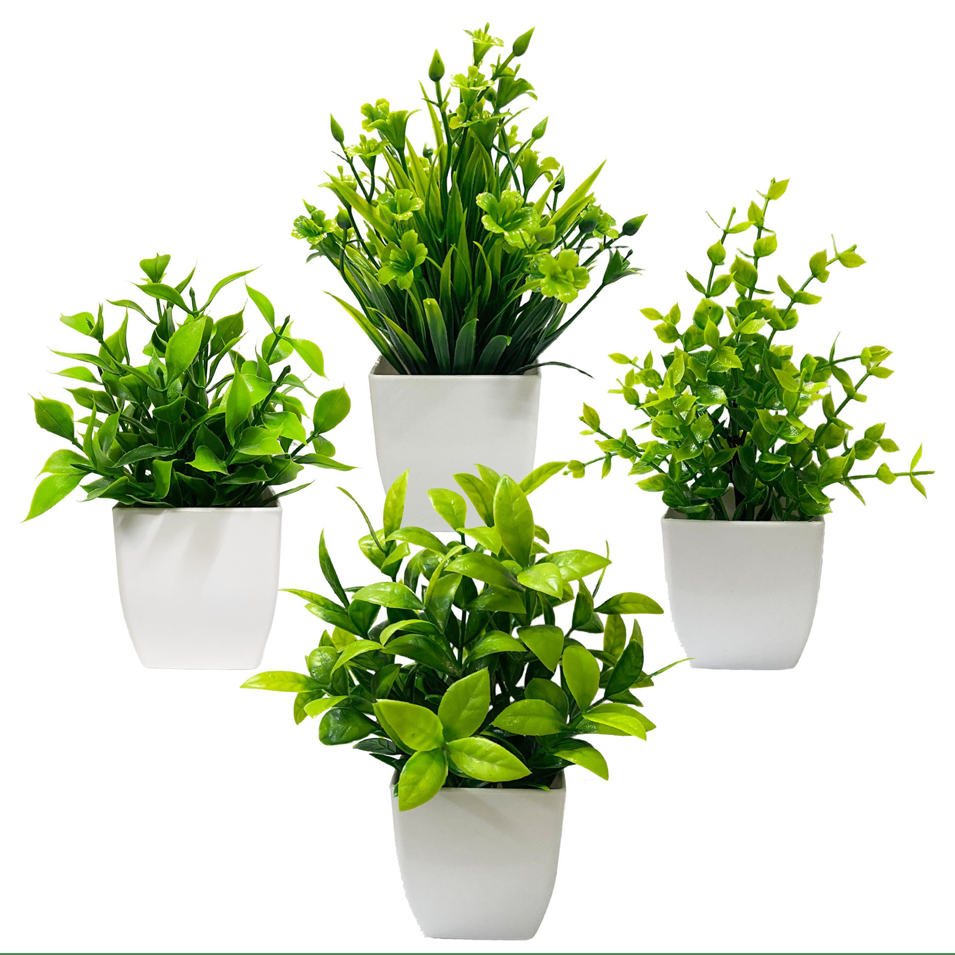 Simulación de maceta para decorar el hogar, plantas verdes, mesa de comedor de lavanda, decoración de oficina, plantas de romero image 25