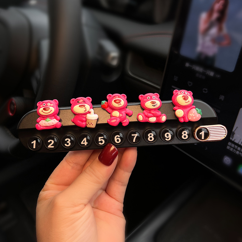 Lápiz pequeño nuevo tarjeta de estacionamiento para mover el automóvil tarjeta de teléfono en el automóvil tarjeta de número de teléfono para mover la tarjeta de teléfono móvil para dejar el número de mujer