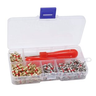 242PCs car tire valve core set valve core tool screwdriver kit