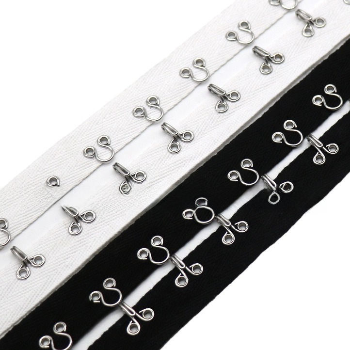 순수한면 헤링본 벨트 플라이 버클 칼라 후크 더블 아일렛 버클 리딩 후크 웨빙 모자 네일 합금 후크 벨트