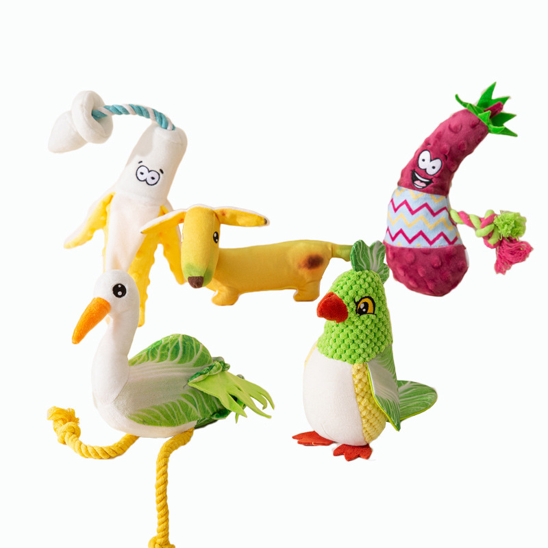 Perro lindo animal de peluche de sonido de juguete molar resistente a los mordiscos interactivo acompañar a Gato de papel para mascotas suministros de peluche