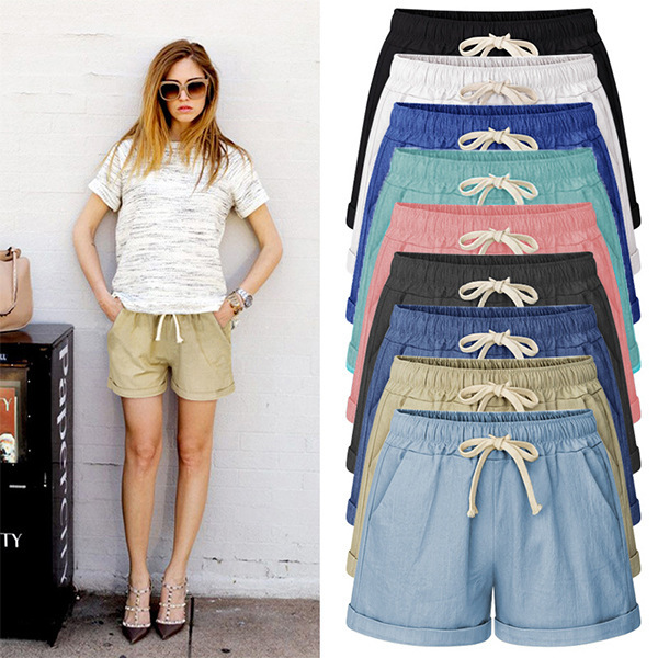 Shorts Women's Summer Pants Imitation Denim Straight Pants Loose Large Size Pants Slim Thin Casual Women's Pants 125kg