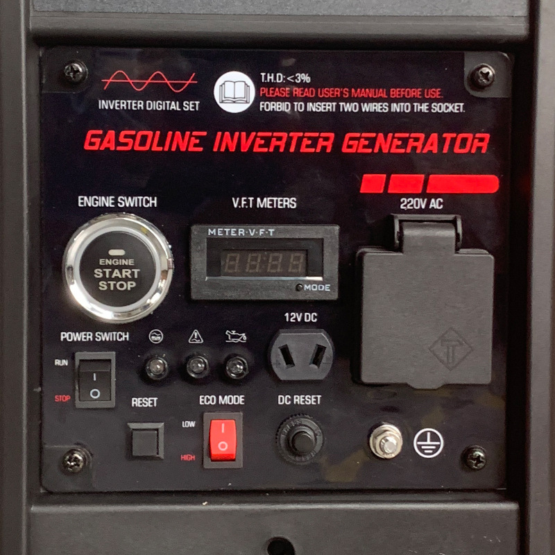 3-Kilowatt 220V Gasoline Silent Generator with Remote Control, Electric Variable Frequency, Small Portable Household Generator for Outdoor Use and Vendor Stalls