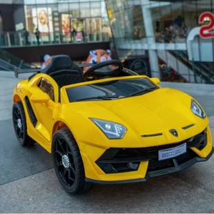 New Lambo Children's Electric Car Can Sit on a Four-Wheel Car for Boys and Girls Remote Control Toy Baby Charging Stroller