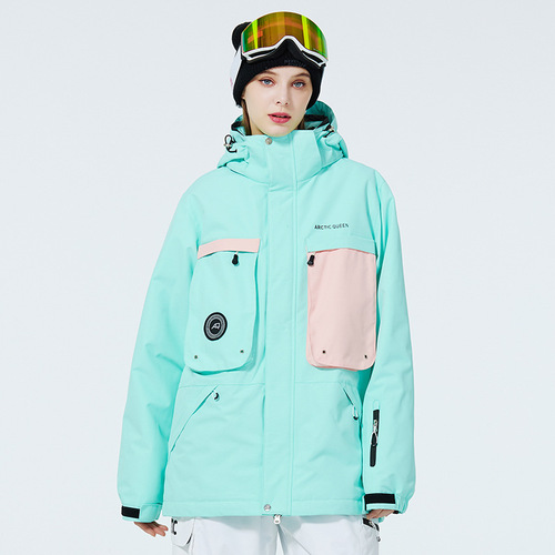Women's and Men's Skiwear Winter Outdoor Windproof and Warm Thick Single and Double Snowboard Ski Jacket New Arrival