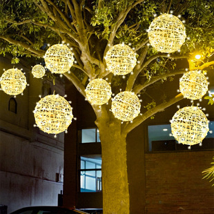LED outdoor rattan light tree hanging lights rattan lights landscape lights atmosphere lights decorative lights flash lights