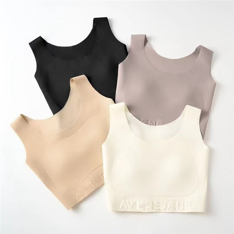 Liquid Foundation Seamless Bra for Women with Large Breasts, Thin Full-Cup Bra, Push-Up Bra, Breast-Retracting Bra