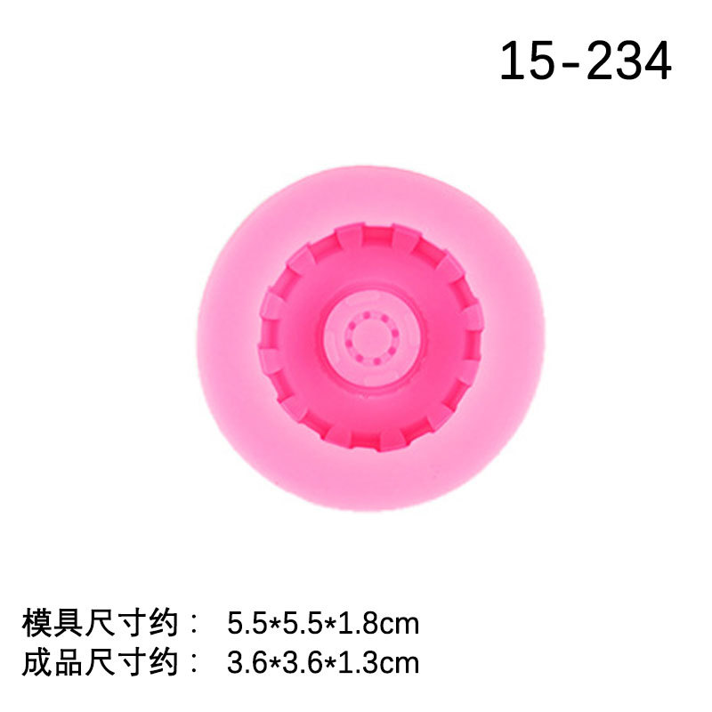 Neumático de coche fondant molde de silicona decoración de la torta de chocolate molde de hornear mesa de postre europeo decoración en stock