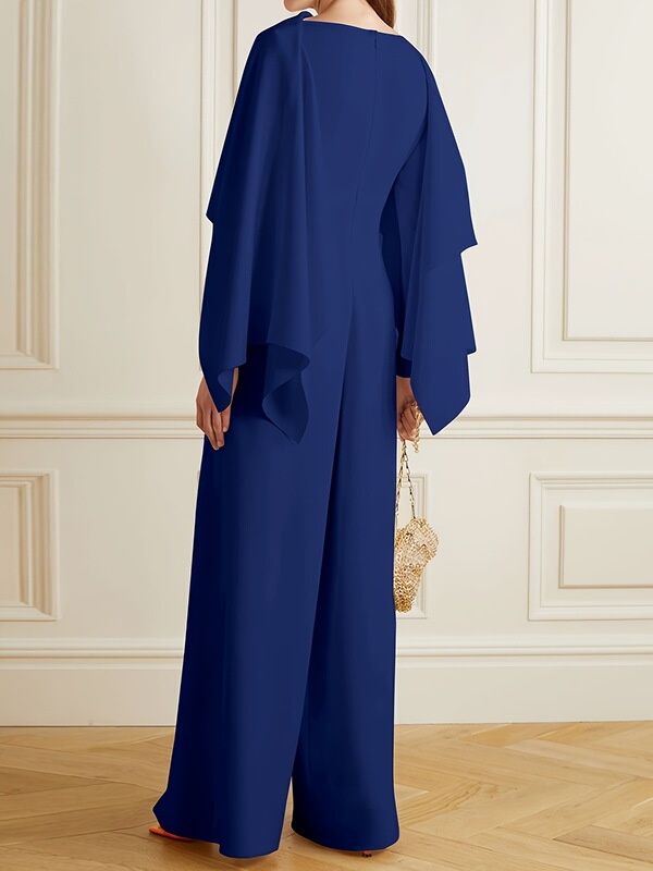 Chic Long Sleeve Jumpsuit Chic Long Sleeve Wide Leg Jumpsuit|undefined