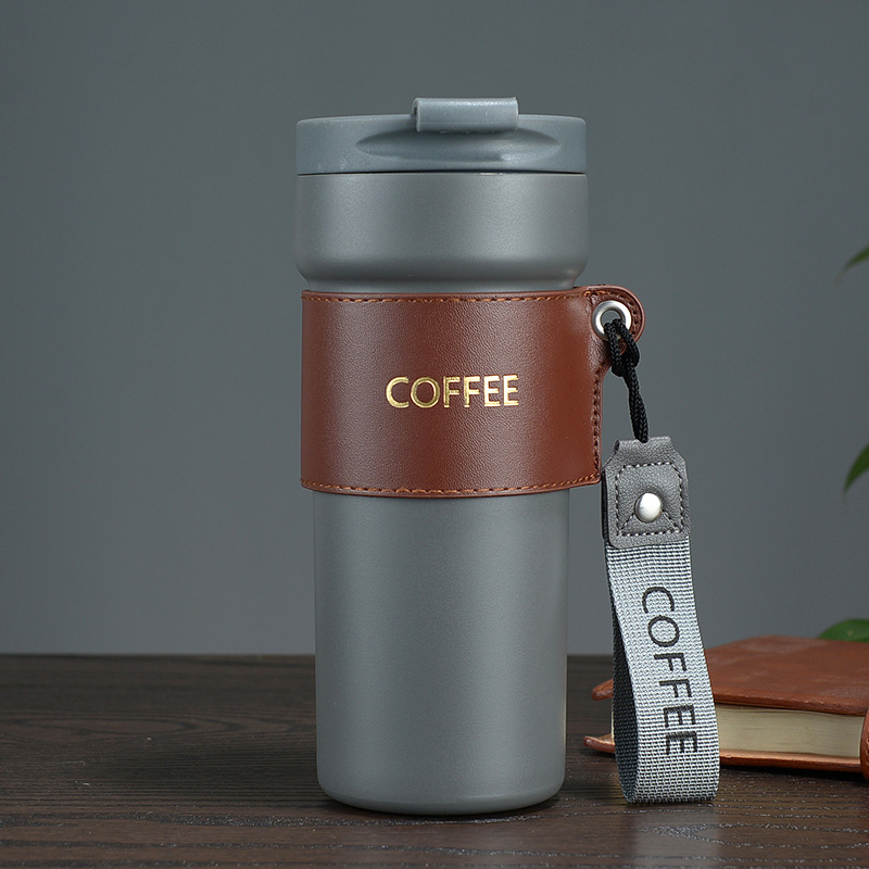 Taza taza de café de viaje de moda de aislamiento frío taza de vacío portátil de moda de alto aspecto
