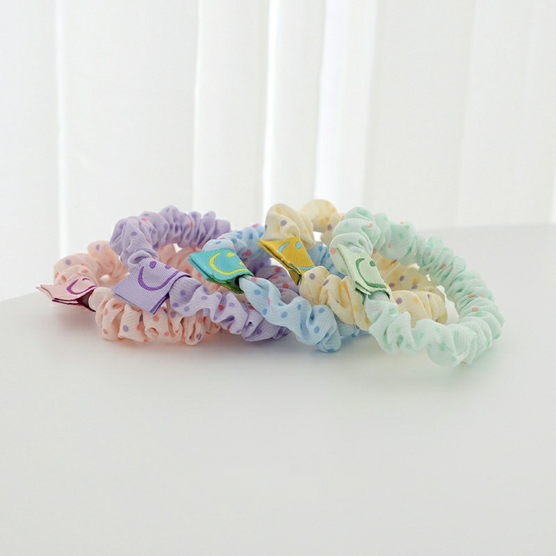 Polka dot diy small intestine hair ring