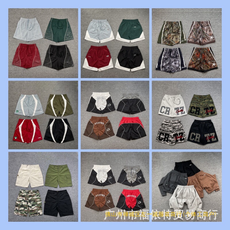 Cort New Collection Ship Print Logo Shorts Ins Trendy Hip-Hop Skateboard Shorts Casual Men and Women Summer