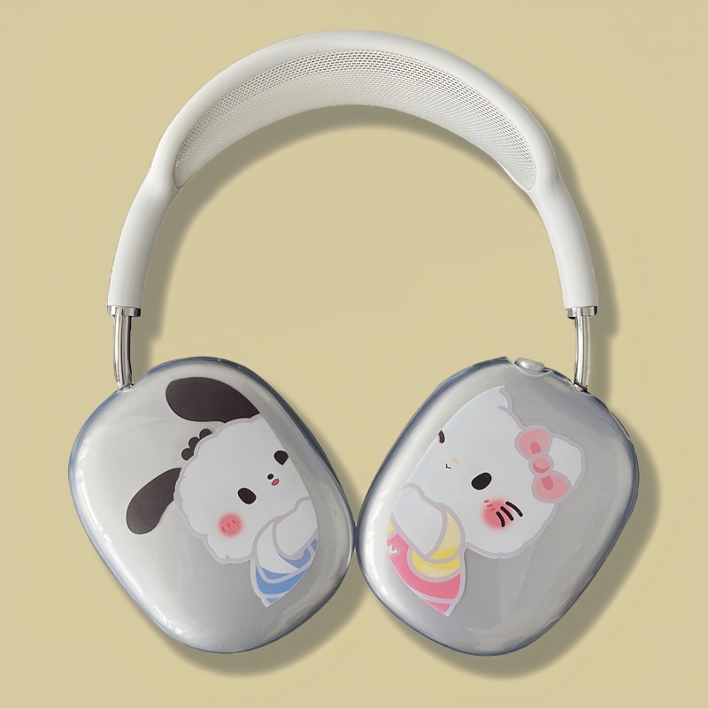 アニメ透明適用アップルAirPods Maxヘッドセットbluetoothヘッドセット保護カバーソフトケースかわいいシンプル|undefined