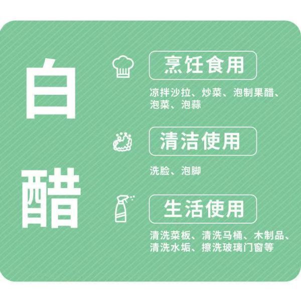 吉匠【五斤】酿造白醋食用洗脸泡脚批发除垢家用凉拌醋洗菜洗水果|undefined