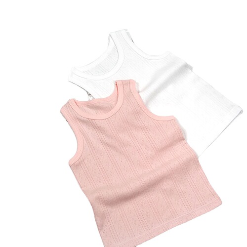 minizone children's vest inner cotton sleeveless T-shirt racer top 2-6 years old small vest two-piece set thin summer dress
