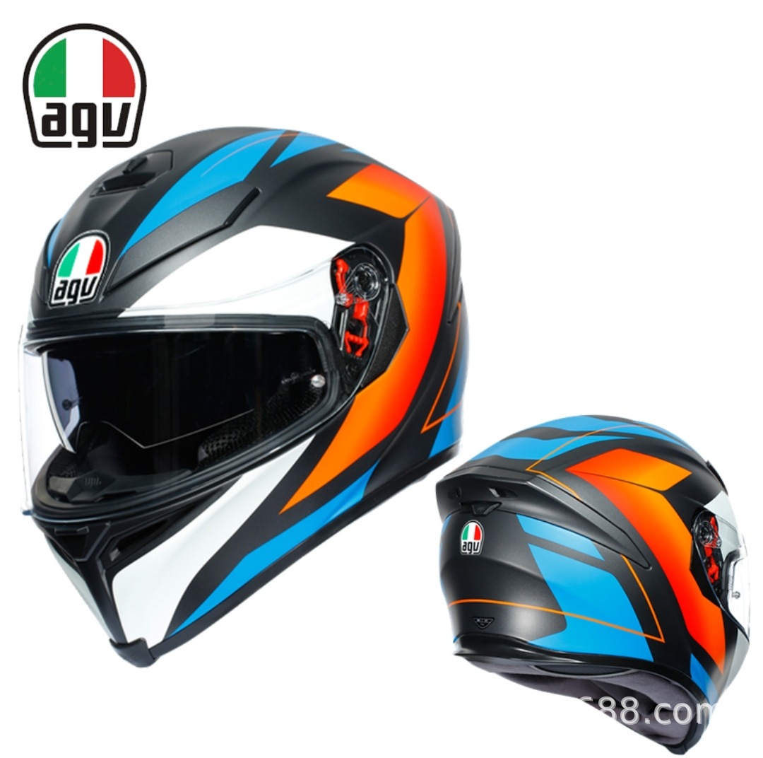 CORE MATT BLACK/BLUE/ORANGE