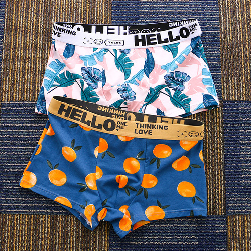 Cannon print boxer men's underwear men's underwear mid-waist boxer briefs boxer briefs national fashion sports one piece drop shipping