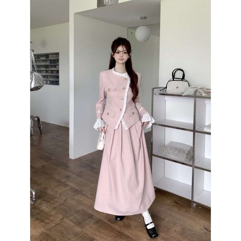 大きいサイズの婦人服秋冬2025小香風はやせている気質が現れます。|undefined