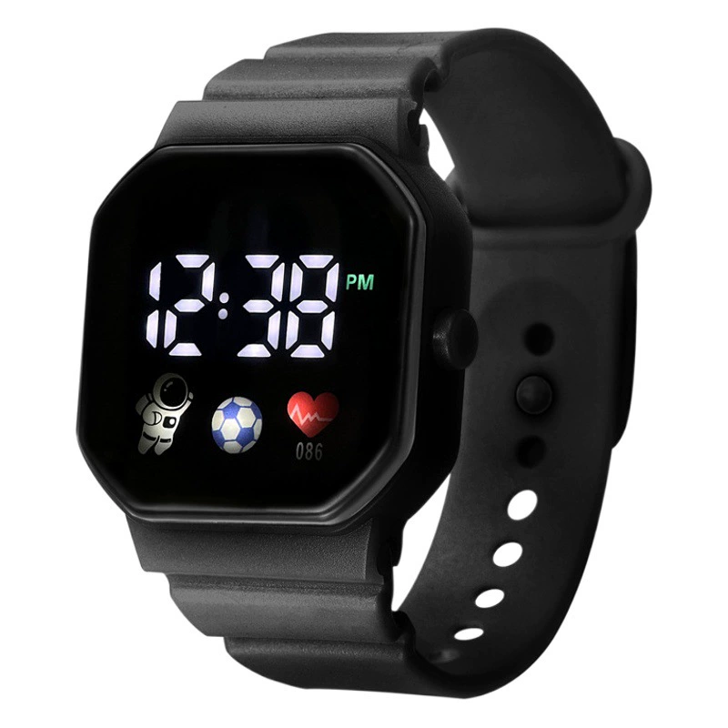 Фабрика прямые поставки светодиодный большой экран студент спортивный астронавт Простой Высокий цвет значение цифровой дисплей Harajuku электронные часы