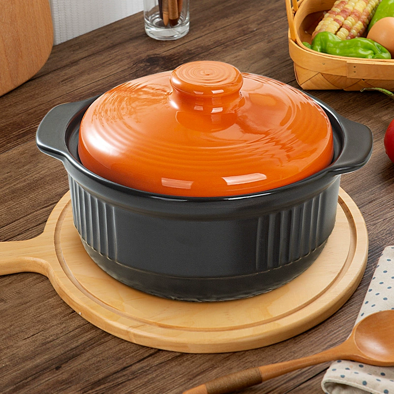 Помело Рис Кастрюля с одним зерном Открытый огонь Устойчивый к высоким температурам Бытовой газовый горшок для тушения Керамическая кастрюля для супа Плиточный горшок Специально для приготовления горшка