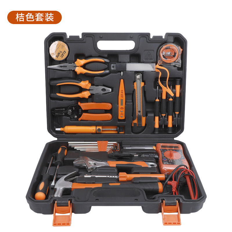 Juego de herramientas, caja de herramientas para electricista doméstico y reparación de automóviles, juego de herramientas multifuncional combinado para montaje en vehículo