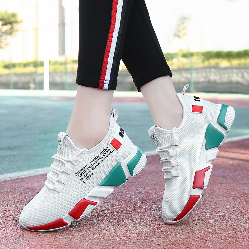 공장 메쉬 운동화 여성의 봄과 여름 부드러운 바닥 달리기 신발 편안한 춤 신발 통기성 여행 캐주얼 신발 재고