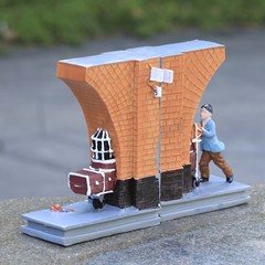 Cross-border outdoor European Harry Potter magic world resin bookend ornament decoration micro-landscape craft