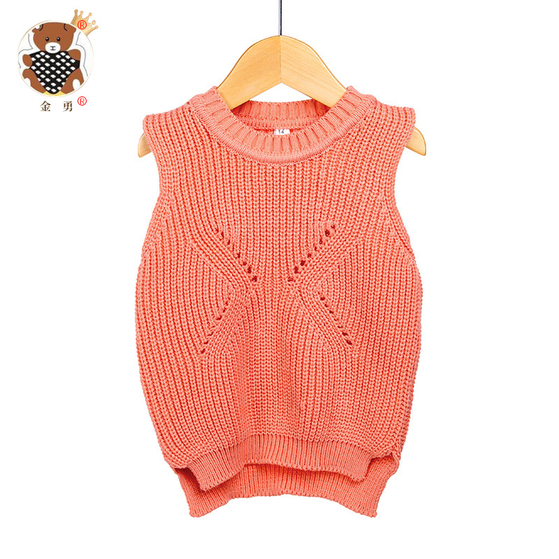 Entrega de una pieza [Jin Yong] Primavera nuevo chaleco de punto para niños Chaleco de suéter chaleco para niños