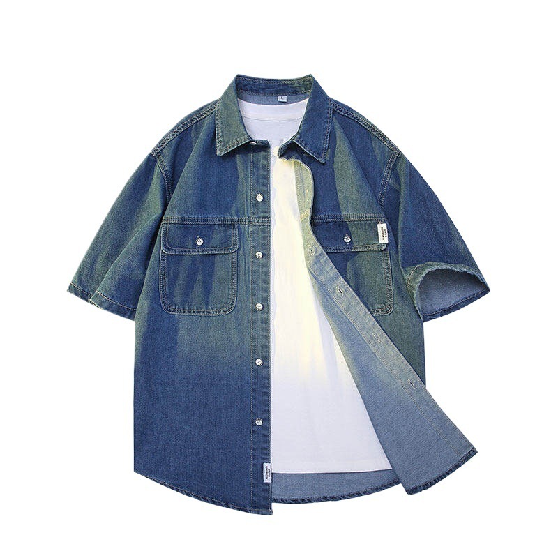 Japanese retro small design trend shirt