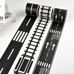 Children's toys stickers color printing and paper tape DIY hand account road stickers puzzle small tape
