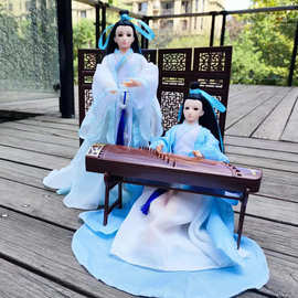 古风贵妃巴芘娃娃女童礼物古装汉服仙女可脱装玩偶摆件儿童玩具