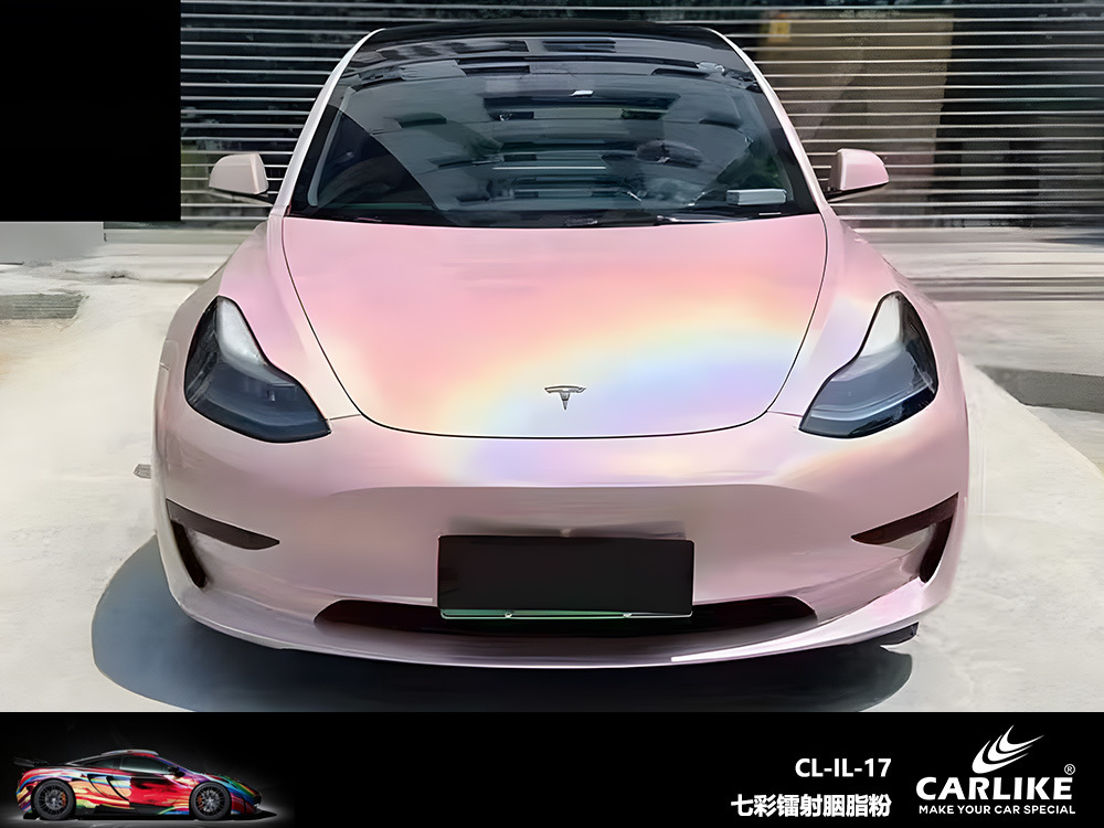 Carlake colorido láser coche cuerpo cambio de color película color mágico camaleón coche película brillante láser blanco coche cambio de color