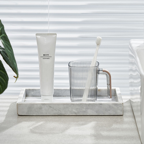 Light luxury transparent mouthwash cup, simple toothbrush cup with handle, male and female student Korean version toothbrush cup