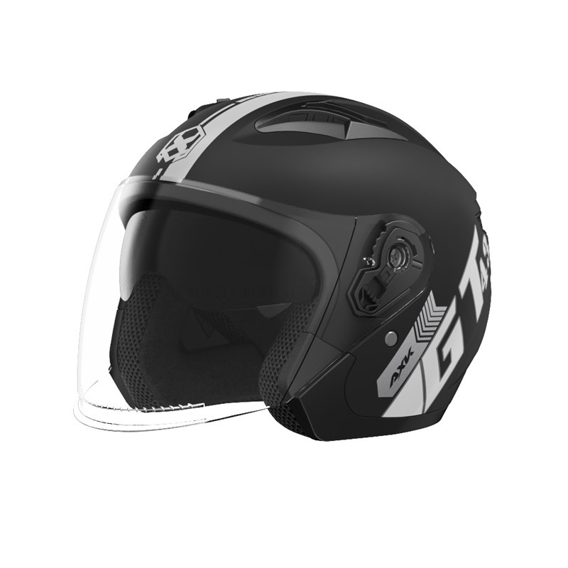 Nuevo estándar nacional A2 fábrica 3C certificado casco de la motocicleta invierno cálido coche eléctrico medio casco femenino cuatro estaciones casco