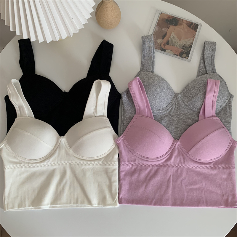 667# New Style Chest Wrapping Without Steel Ring Beautiful Back Tube Top Sling Sling Design Top Women's Summer Outer Wear Inner Vest