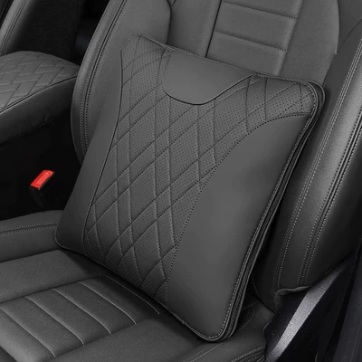 Neck Pillow Seat Set — Waist support - bmw-air-conditioning-pillow-quilt-noble-black-1-piece