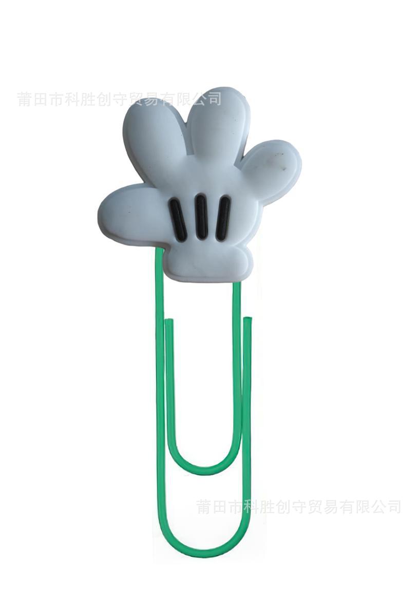 Mickey cabeza de la Oficina papelería clip de papel transfronterizo de dibujos animados nuevo PVC marcador